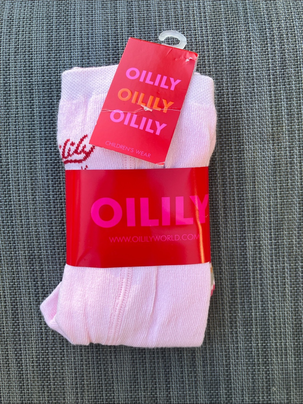 New NWT toddler girls OILILY pink stripe tights 104 4T 4